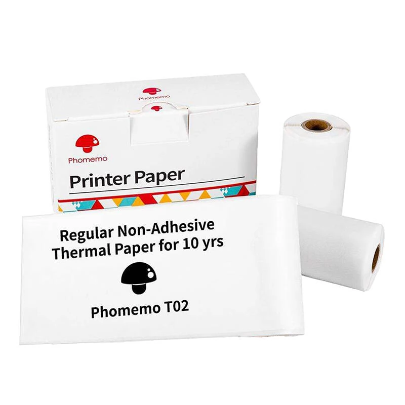 PHOMEMO Q12-RM10 Hőpapír tekercs 6.5m x 53mm fehér 3db