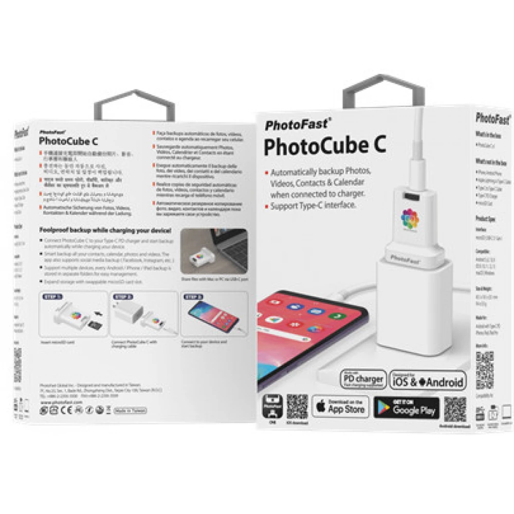 PHOTOFAST PhotoCube C IOS és Android Backup megoldás microSD bővíthetőség