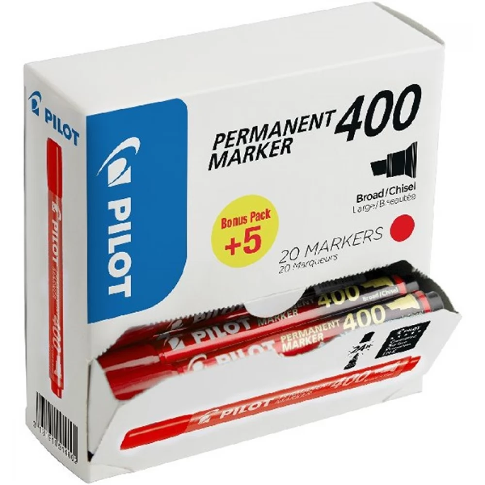 PILOT BT 400 permanent marker piros 20 db