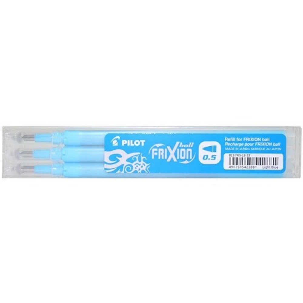 PILOT Frixion 05mm 3db-os világoskék rollertoll betét