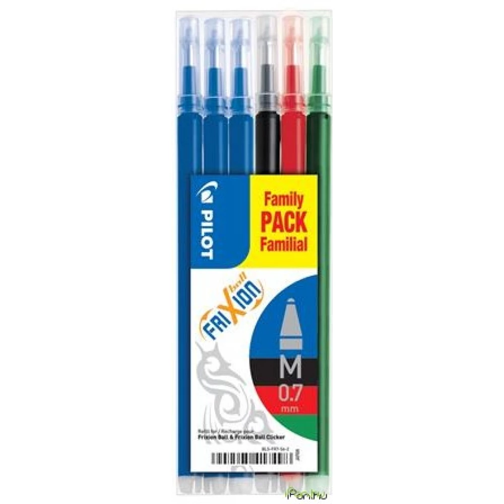 PILOT Frixion Ball/Clicker Rollertoll betét 0.35 mm törölhető 4 vegyes szín