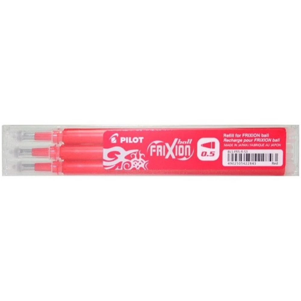 PILOT FriXion rollertoll betét 0.5mm 3 darabos piros