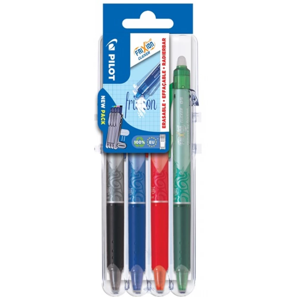 PILOT Frixion Set2Go Clicker 4 darab/csomag tollkészlet és tolltartó