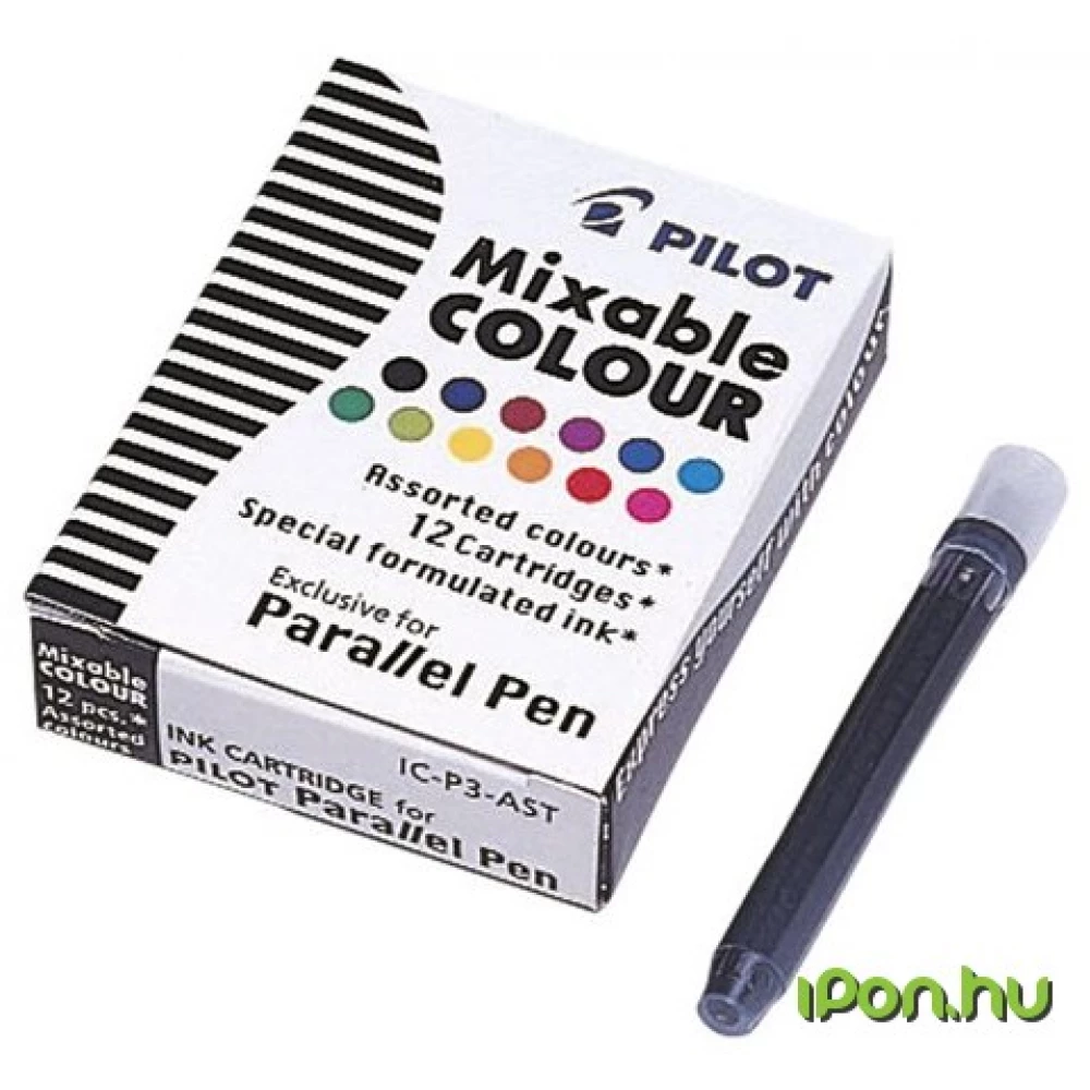 PILOT Parallel Pen Töltőtoll patron 12 különböző szín
