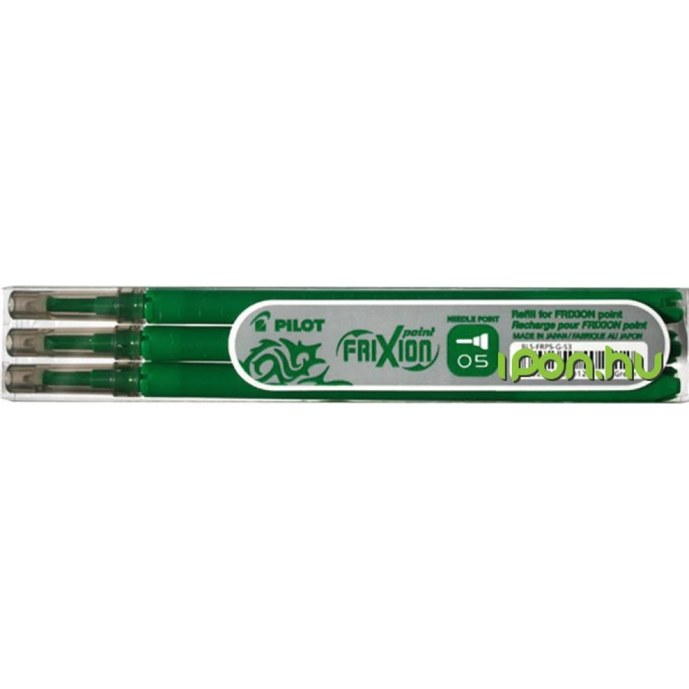 PILOT Rollertoll betét 0.25 mm tűhegyű törölhető Frixion Point zöld