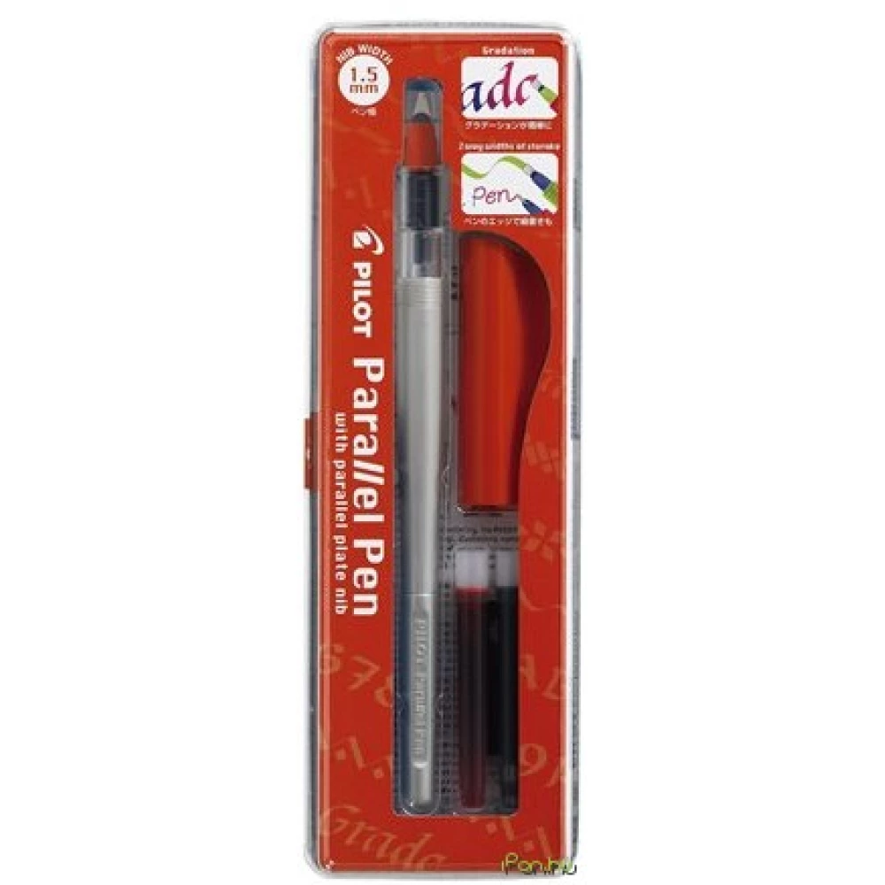 PILOT Töltőtoll 0.1-1.5 mm piros kupak Parallel Pen