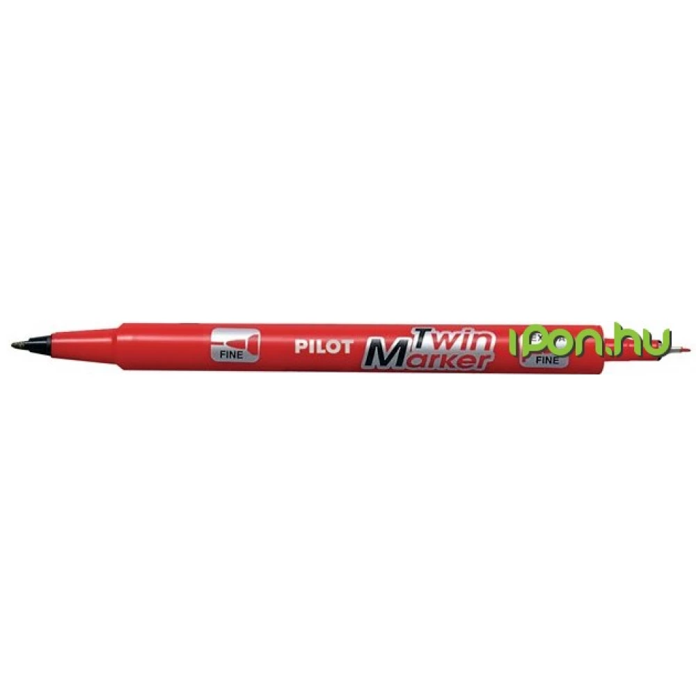 PILOT Twin Alkoholos marker 0.8/2 mm kétvégű piros