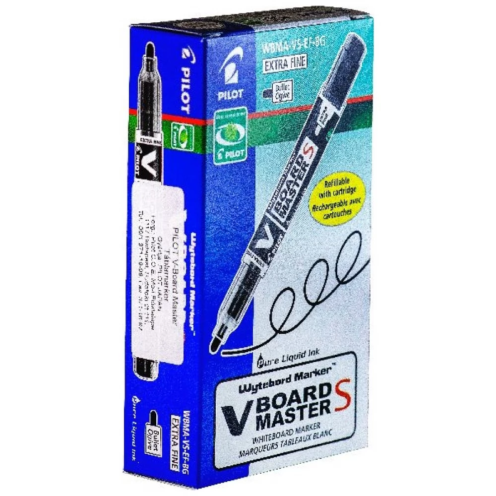 PILOT V Board Master S EF táblamarker piros 10 db