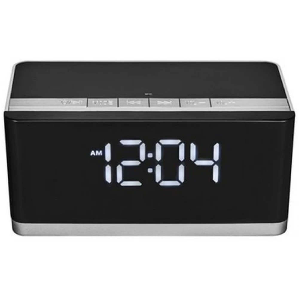 PLATINET PMGC10A Hangszóró Bluetoothos Rádiós Ébresztőóra v2 fekete