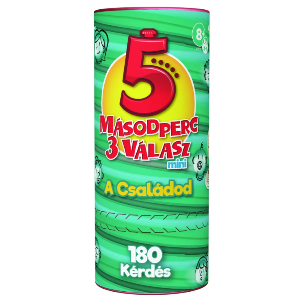 PLAY MONSTER 5 másodperc 3 válasz mini - A Családod társasjáték