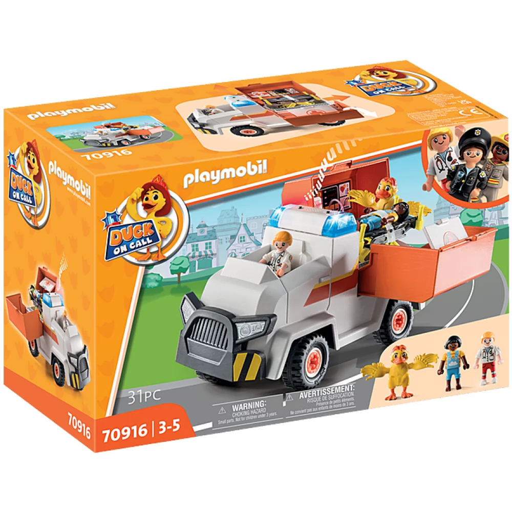PLAYMOBIL DUCK ON CALL Mentőkocsi készlet