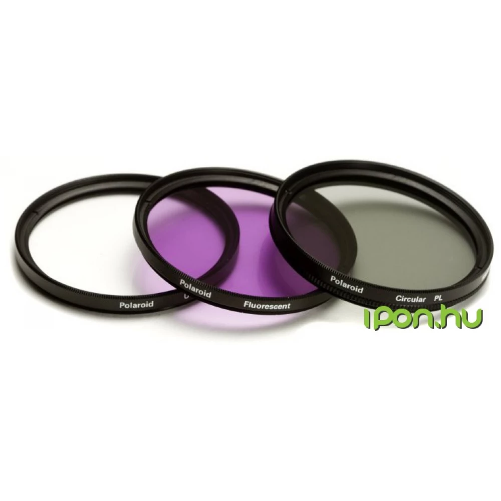 POLAROID P-PL3FIL62 62mm 3 Piece Filter Set