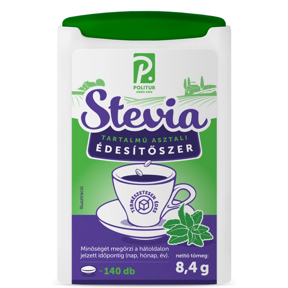 Politur stevia tartalmú édesítő tabletta 140 db