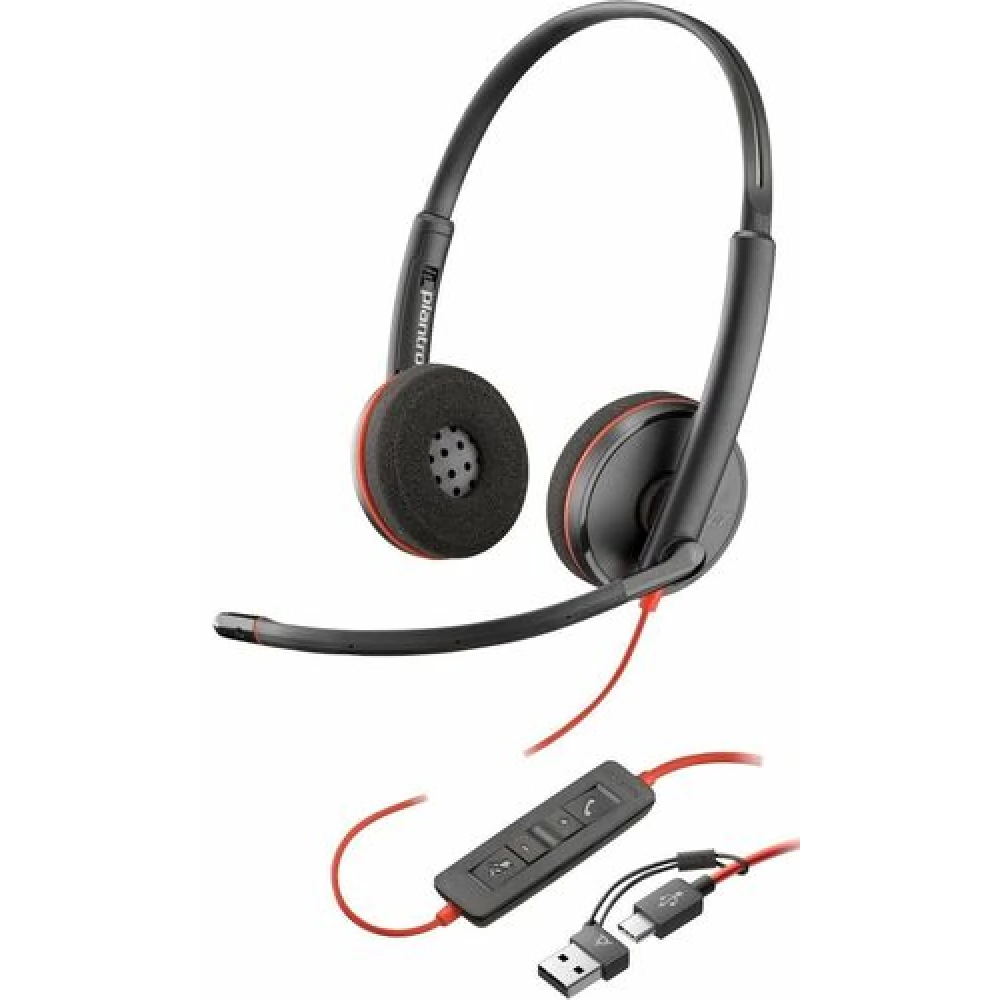 POLYCOM Blackwire 3220 USB-C fekete