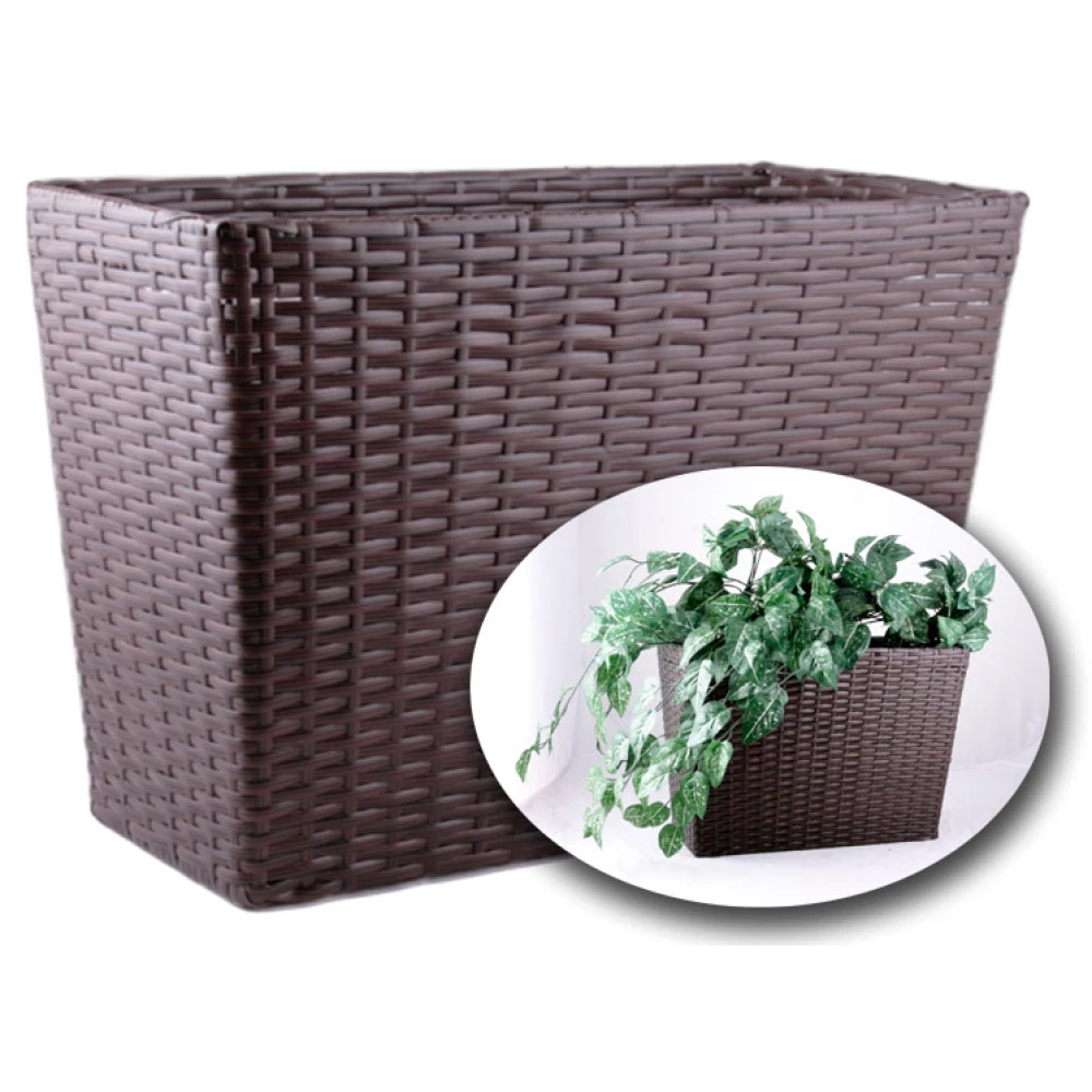 Polyrattan téglalap doboz II