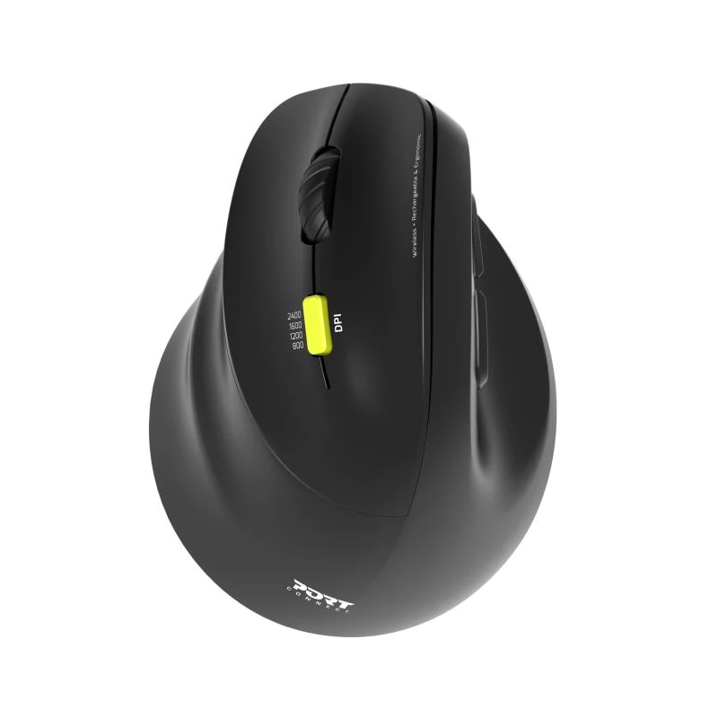 PORT DESIGNS Ergo Shape Wireless L fekete
