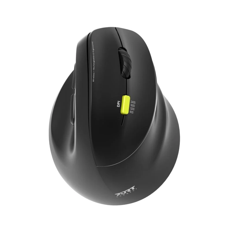 PORT DESIGNS Ergo Shape Wireless R fekete