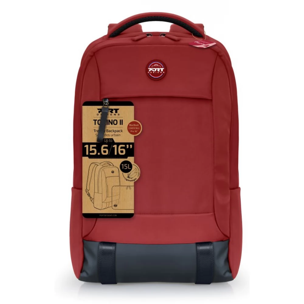 PORT DESIGNS TORINO II Notebook backpak 16" piros
