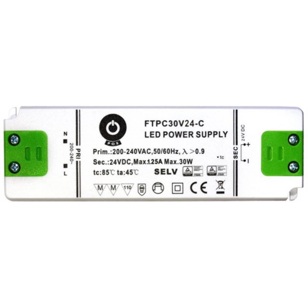 POS POWER FTPC30V24-C 24V/1.25A 30W IP20 LED tápegység