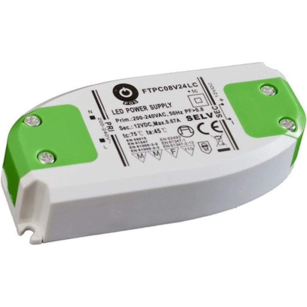 POS POWER FTPC8V24 24V/0.33A 8W IP20 LED tápegység
