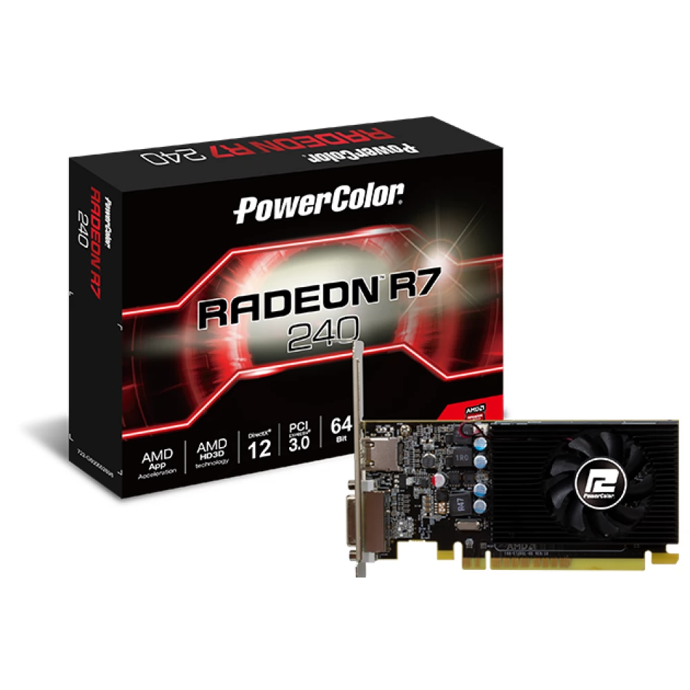 POWERCOLOR AXR7 240 2GBD5-HLEV2 Radeon R7 240 2GB GDDR5 PCIE