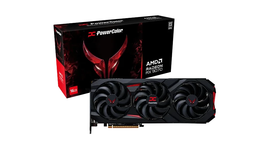 POWERCOLOR RX9070 16G-E/OC Radeon RX 9070 16GB GDDR6 Red Devil PCIE