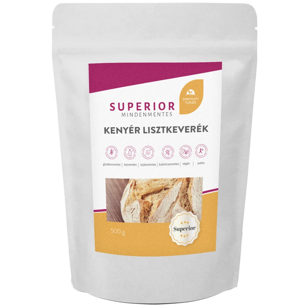 PREMIUM NATURA Premium Natura superior mentes fehér kenyér lisztkeverék 500 g