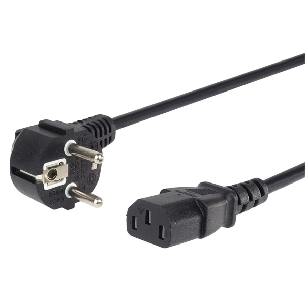 PREMIUMCORD 230V IEC Táp Fekete 1m KPSP1