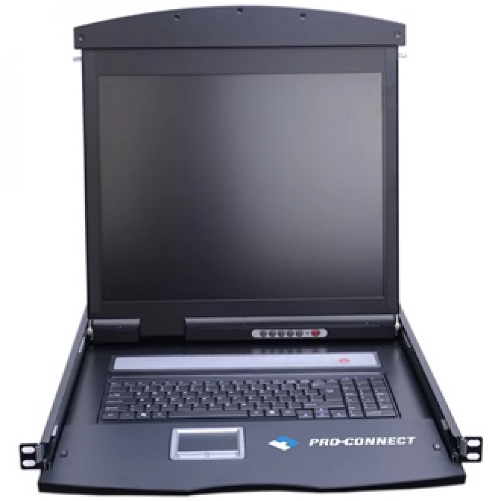PROCONNECT KVM Konzol LCD 19" VGA Dual Rail