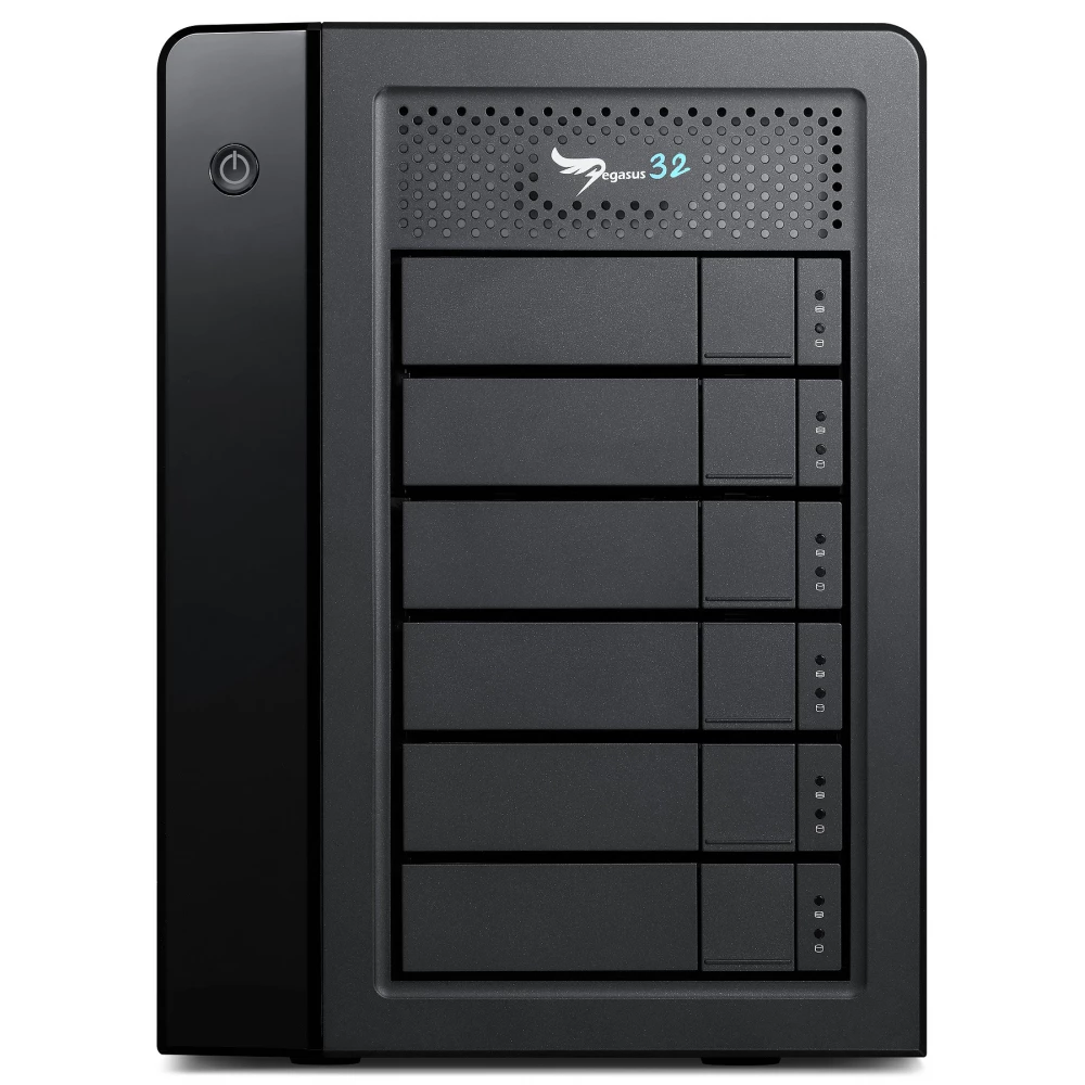 PROMISE Pegasus32 R6 24TB 3.5" USB 3.1 Type C + Thunderbolt 3 Fekete F40P2R600000002