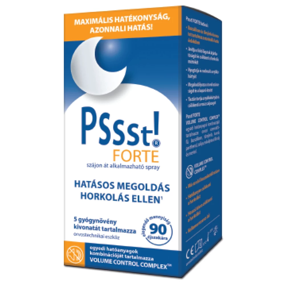 Pssst! forte természetes horkolásgátló termék 25 ml