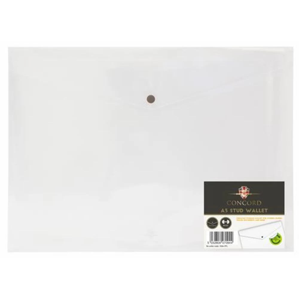 PUKKA PAD Concord Irattartó tasak A3 PP patentos áttetsző