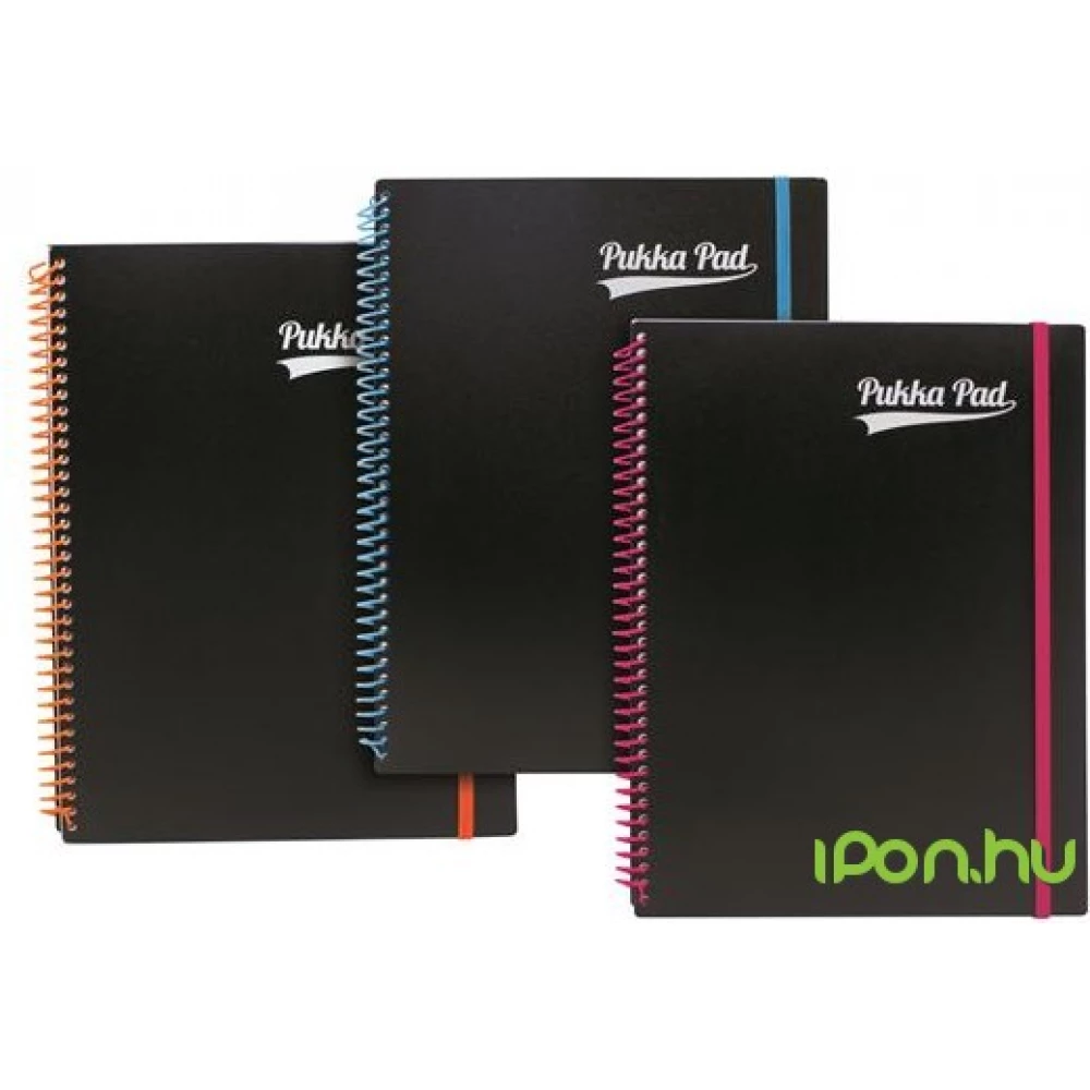 PUKKA PAD Spirálfüzet A4+ vonalas 100 lap Neon notepad