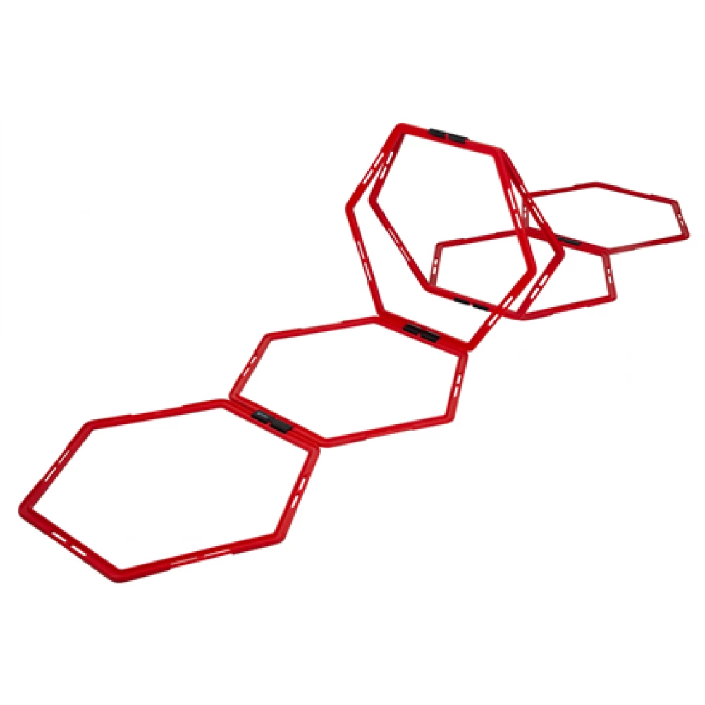 PURE2IMPROVE P2I361160 Hexagon Agility Grid piros