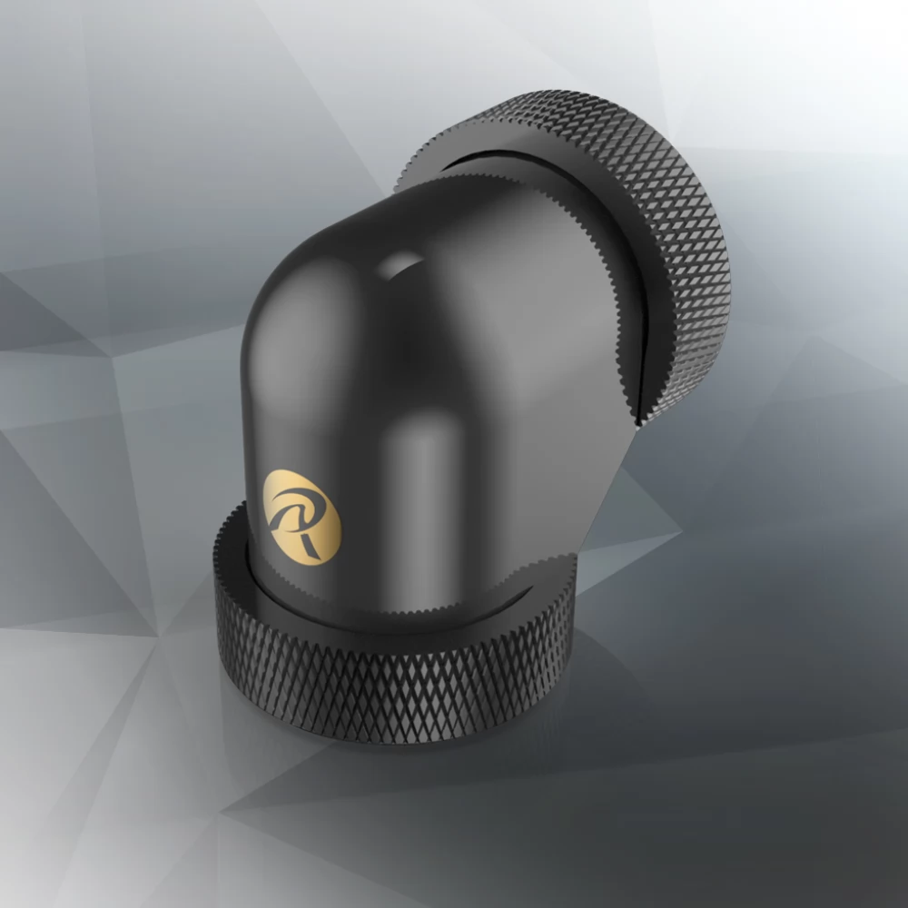 RAIJINTEK PELIAS BLACK D160906 10/16 90 fokos fekete csatlakozó 6 darabos