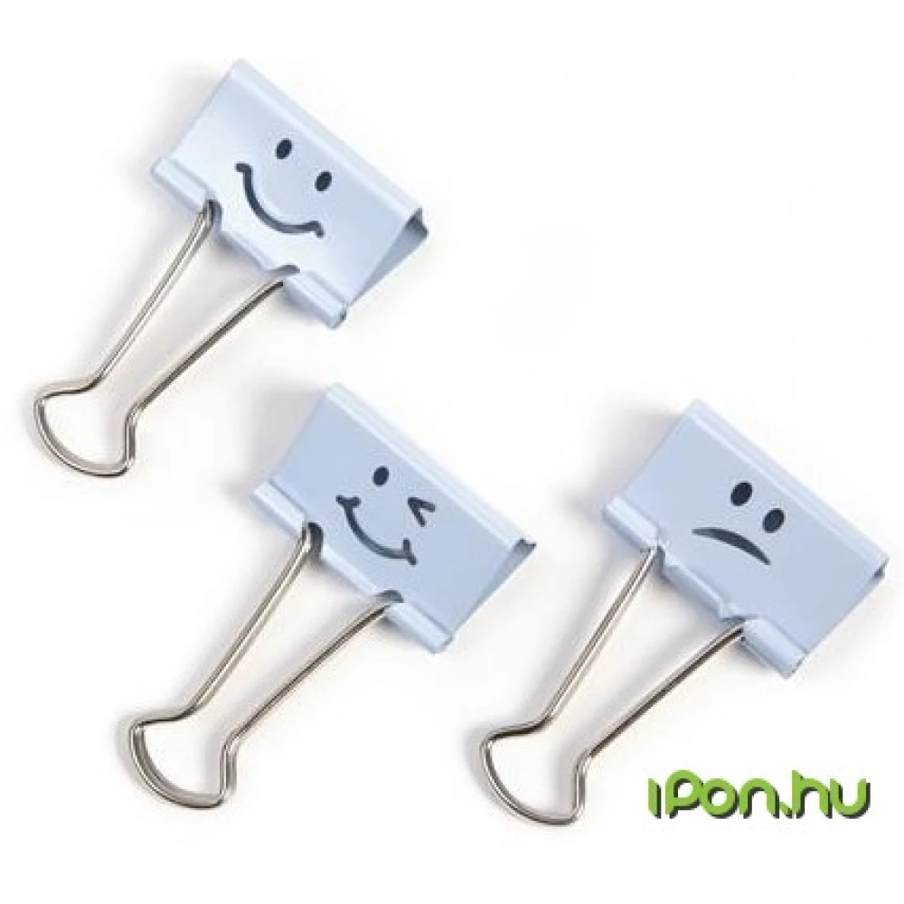RAPESCO Bindercsipesz 19 mm Emoji kék