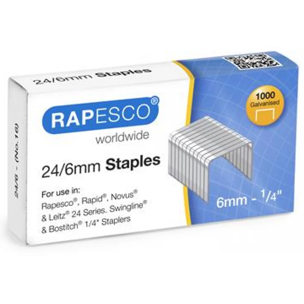 RAPESCO Tűzőkapocs 24/6mm