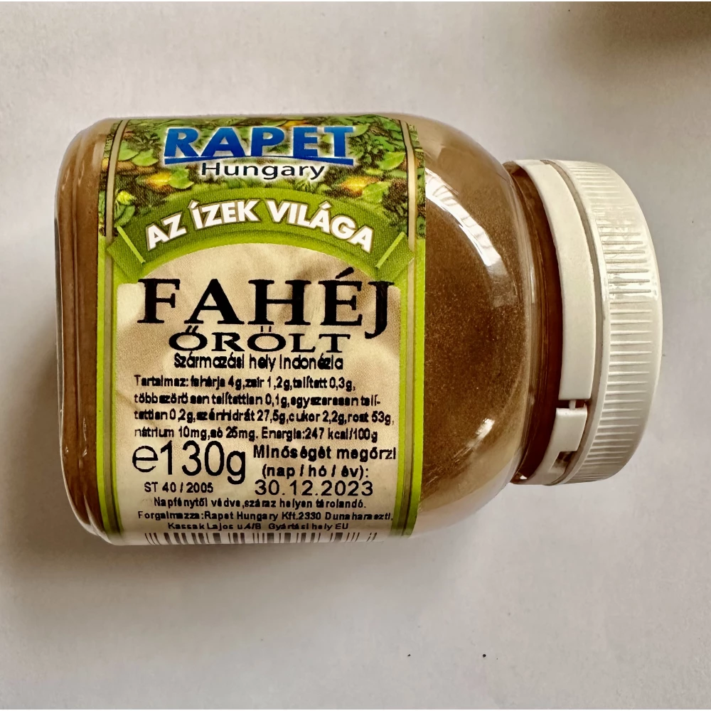 RAPET Rapet fahéj őrölt 130 g