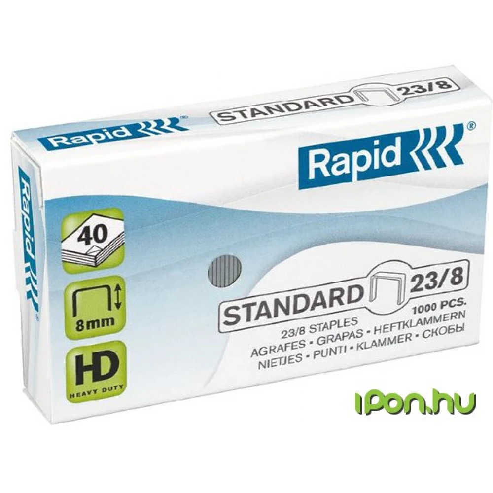 RAPID Tűzőkapocs 23/8 horganyzott Standard