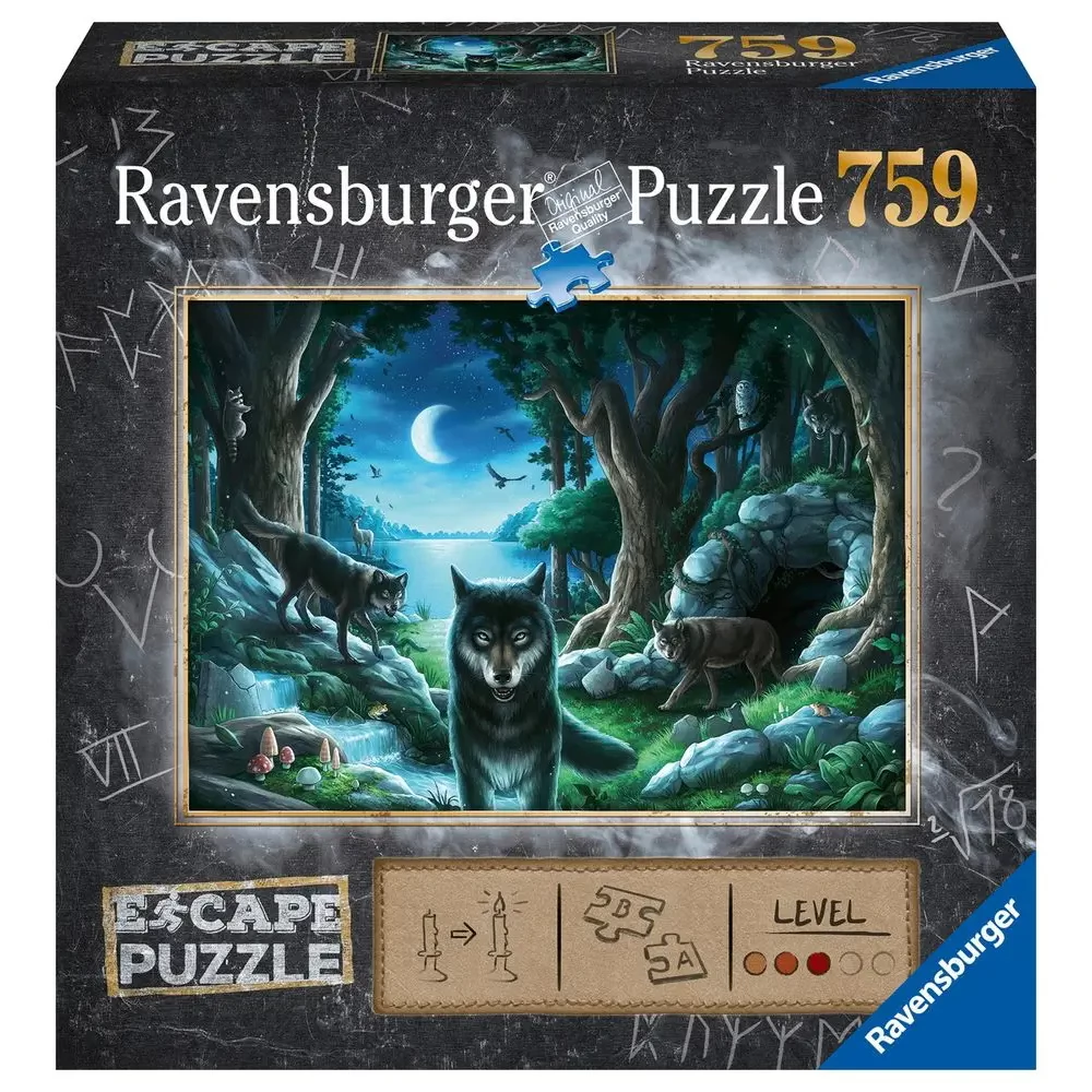RAVENSBURGER Exit Puzzle játék 759 darabos Farkas történetek német kiadás
