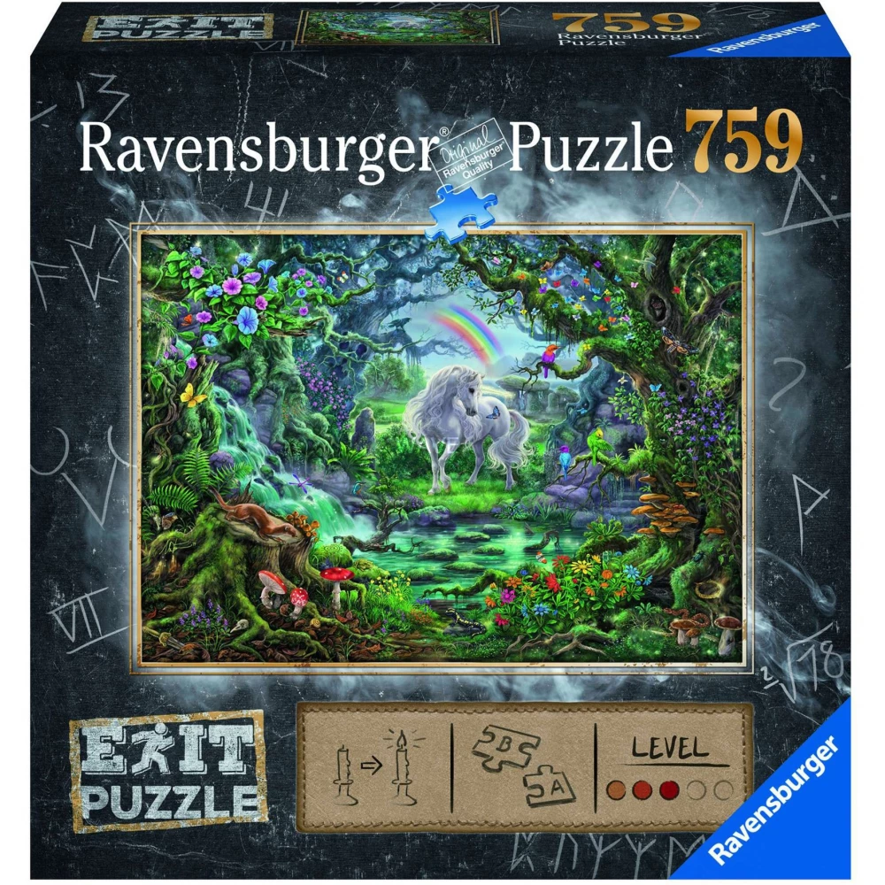 RAVENSBURGER Exit Puzzle játék 759 darabos Unikornis