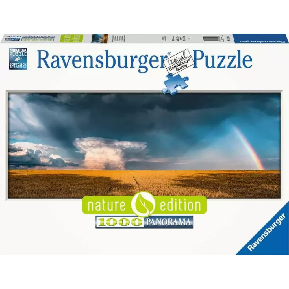 RAVENSBURGER Panoráma puzzle játék 1000 darabos Nature Edition Szivárványos időjárás
