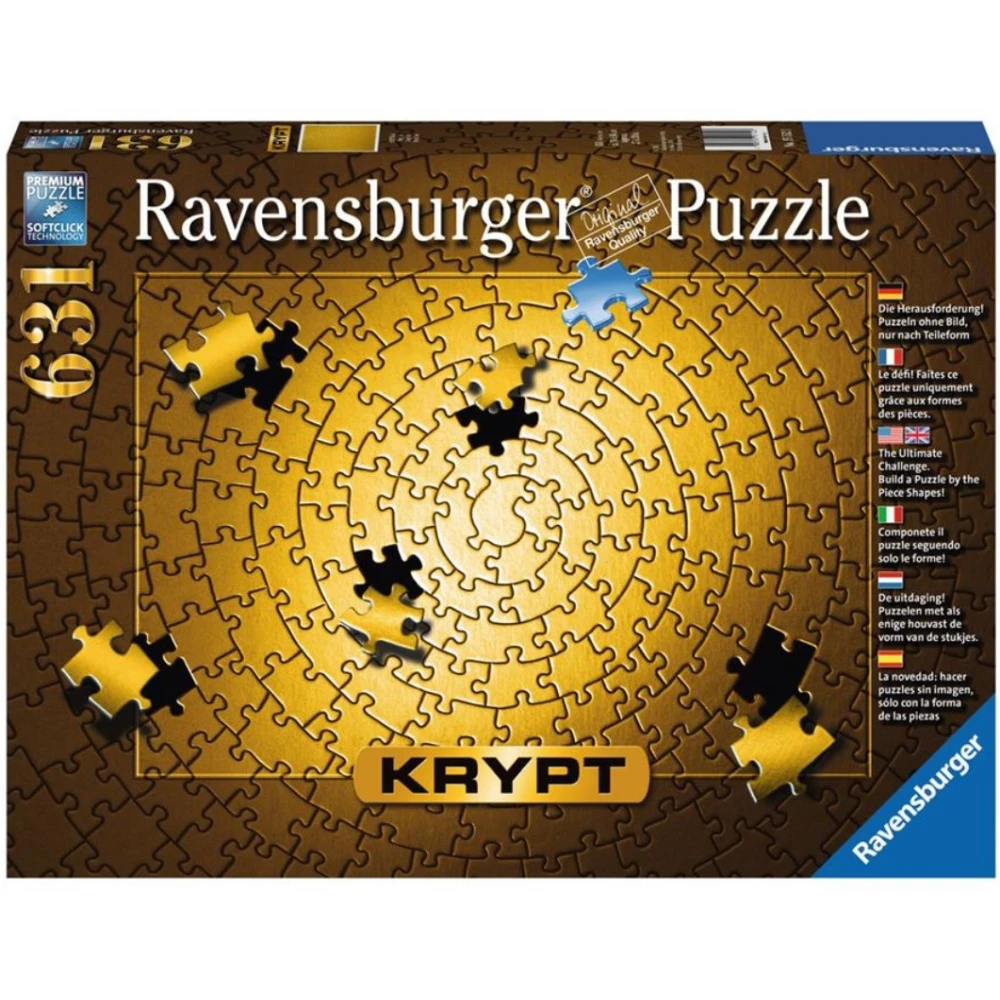 RAVENSBURGER Puzzle játék 631 darabos Krypt arany