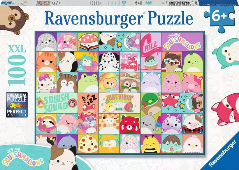 RAVENSBURGER XXL Puzzle játék 100 darabos Squishmallows