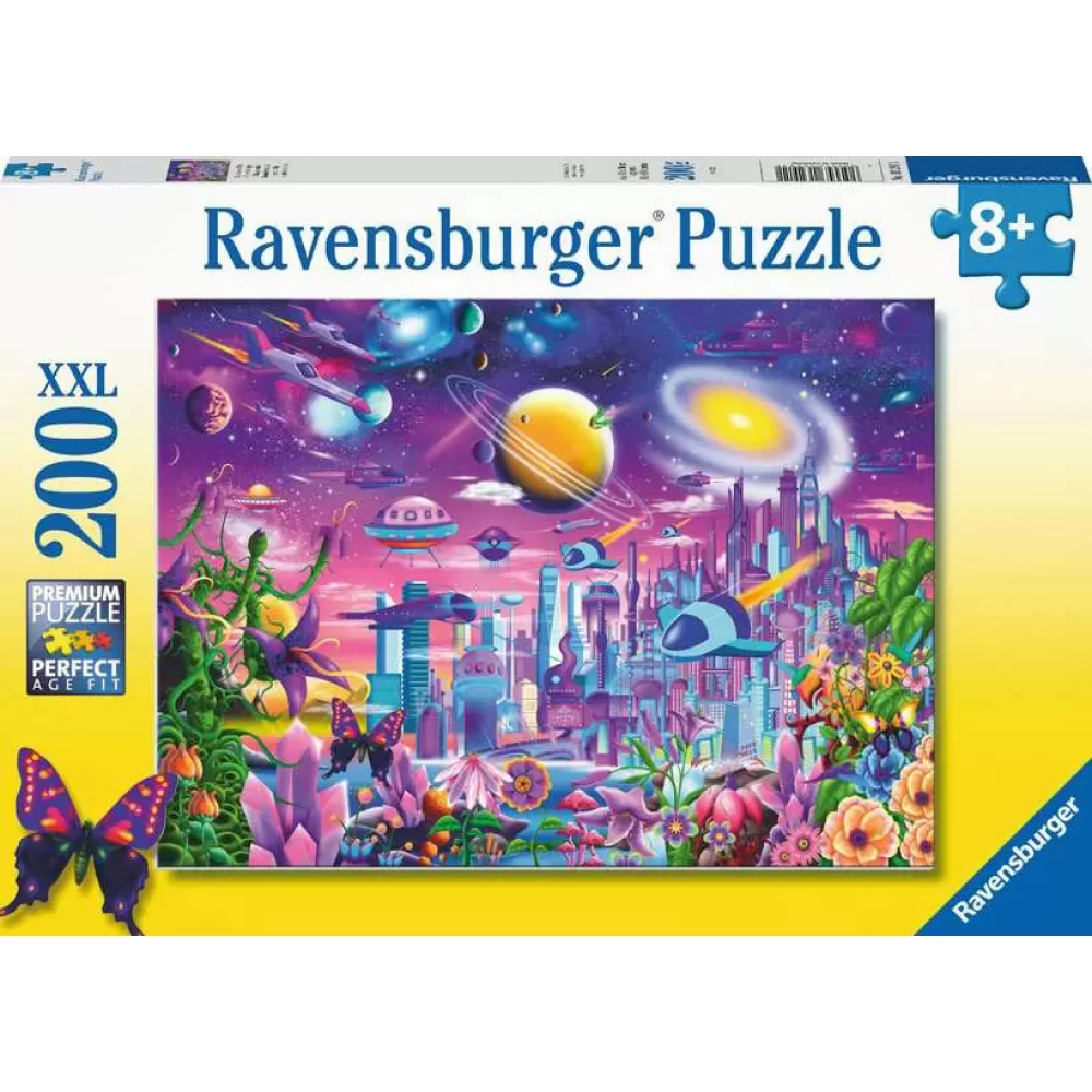 RAVENSBURGER XXL Puzzle játék 200 darabos Kozmikus város