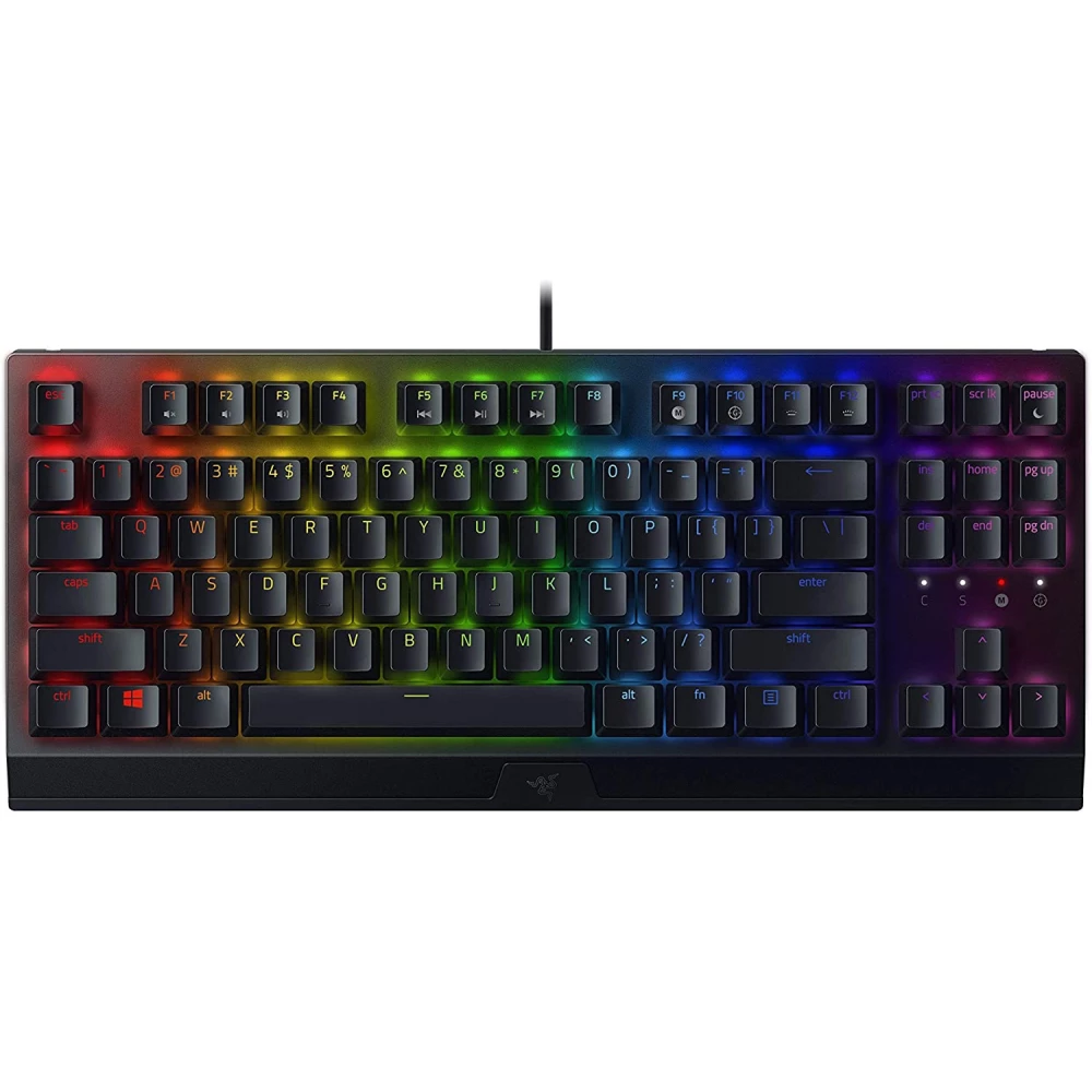 RAZER BlackWidow v3 Tenkeyless Green Switch US Angol fekete