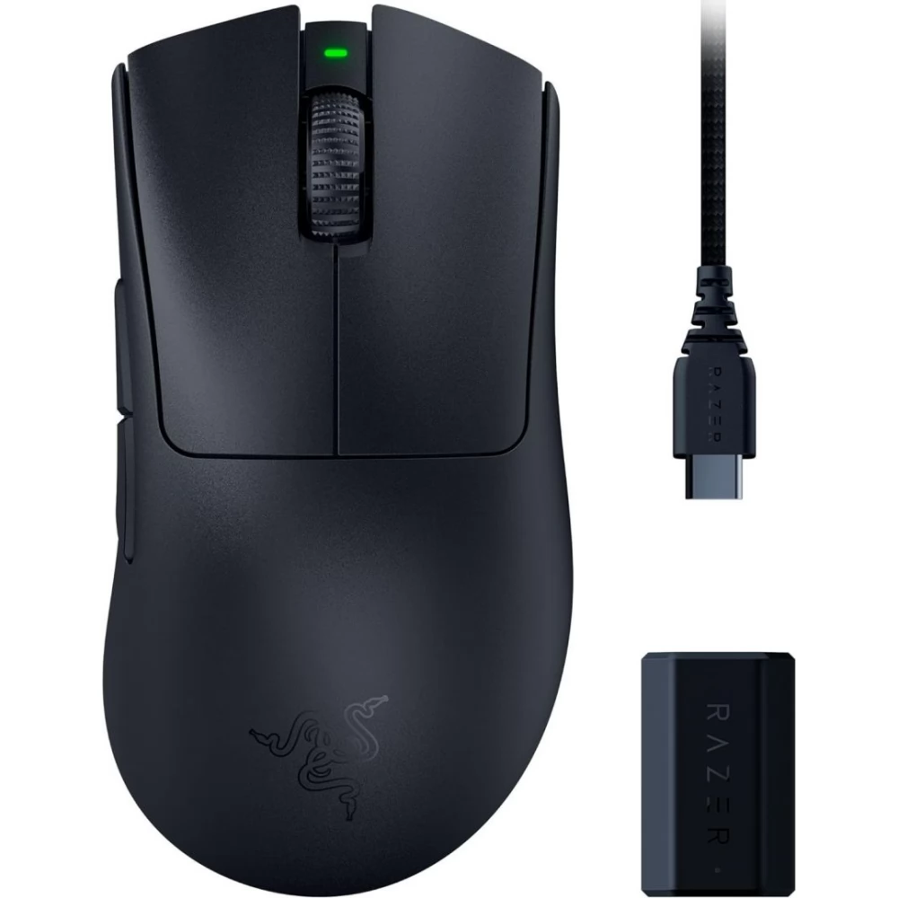RAZER DeathAdder V3 Pro + HyperPolling Wireless Dongle szett fekete
