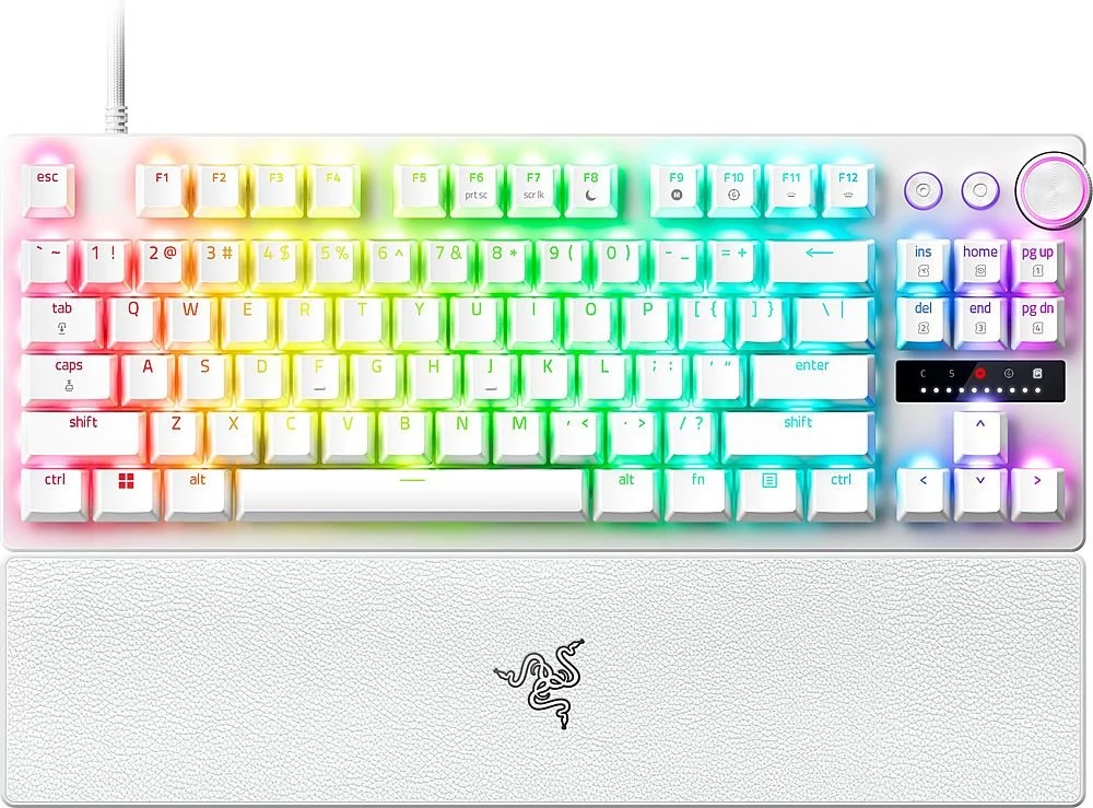 RAZER Huntsman V3 Pro TKL US Angol fehér