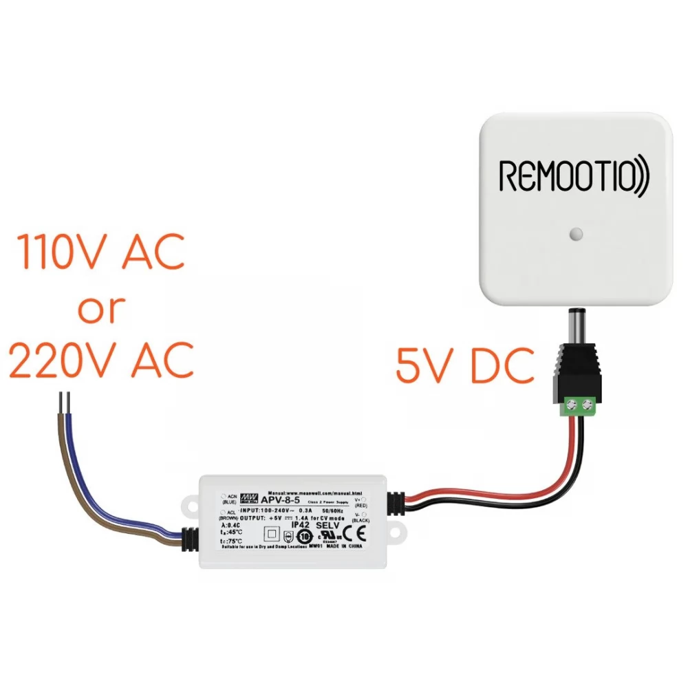 REMOOTIO 3.0 transzformátor 230V-5V APV-8-5
