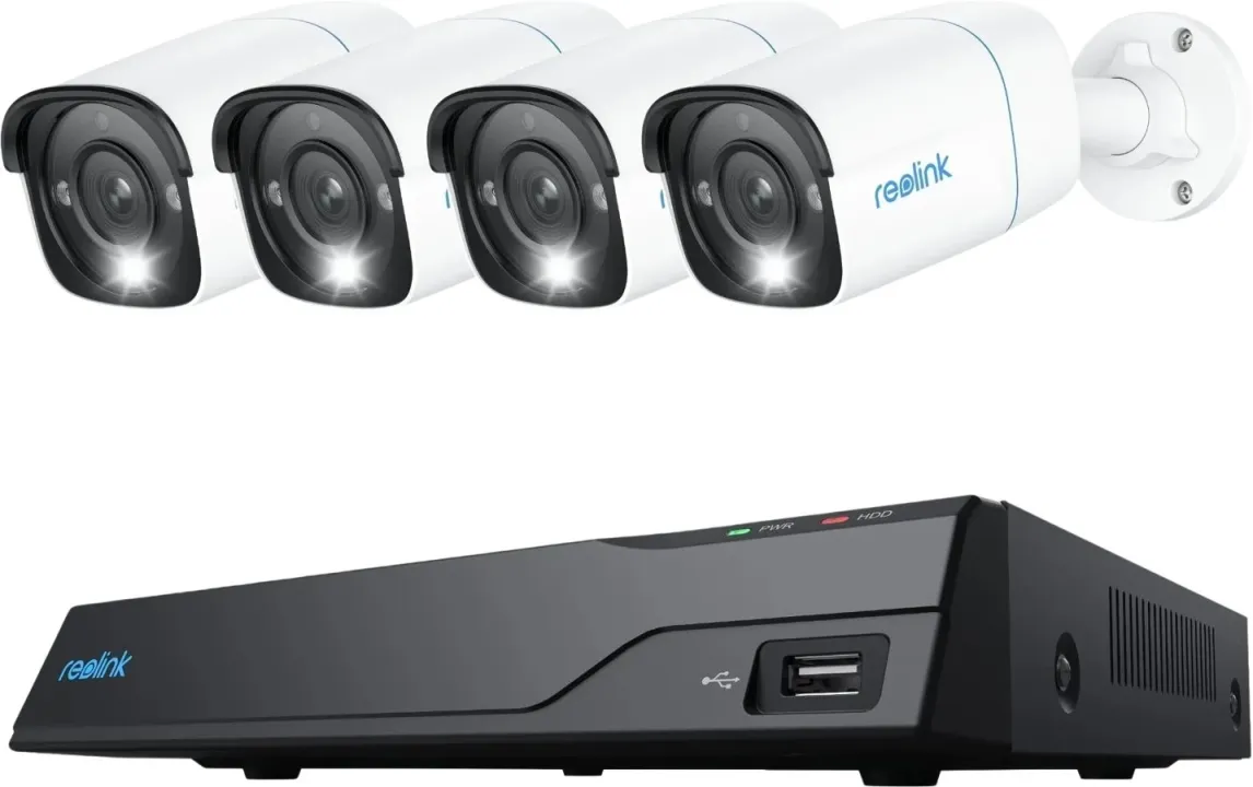 REOLINK NVS8-8MB4 8 csatornás rögzítő + 4 db 4K kamera szett